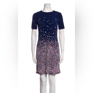 Michael Kors Navy Dress with Floral Accents